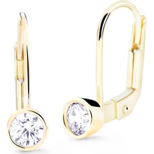 Cutie Diamonds visiace náušnice zo žltého zlata s briliantmi DZ8017-55-00-X-1