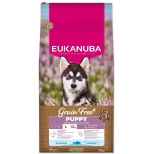 EUKANUBA Храна EUKANUBA Grain Free Puppy Large, богата на океанска риба 12 кг (1764-202812)