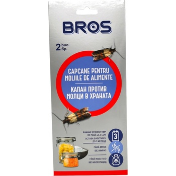 BROS капан против молци в храната, Без инсектицид, 2 броя