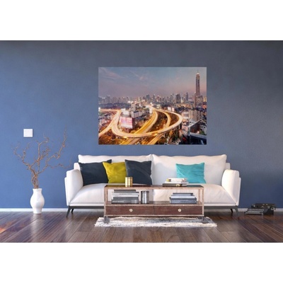 Ag Design FTNM-2680 Vliesová fototapeta Ptačí pohled na město rozměry 160 x 110 cm