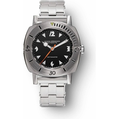 Nivada Grenchen Depthmaster Pacman White 14102A - Forstner Rivet