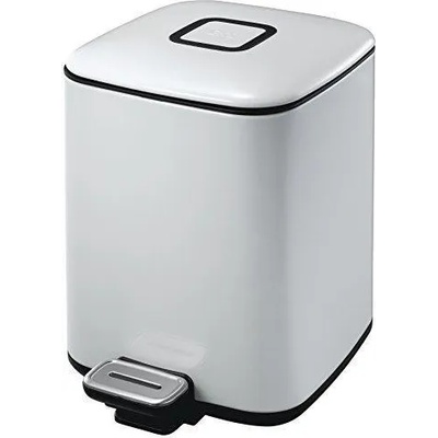 EKO-Europe Кош за отпадъци EKO REGENT с педал (6 л) - бял (EKO 938806 - White)