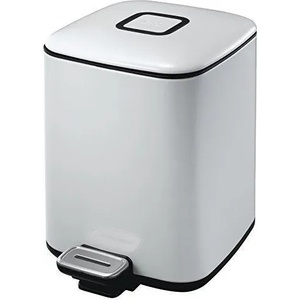 EKO-Europe Кош за отпадъци EKO REGENT с педал (6 л) - бял (EKO 938806 - White)