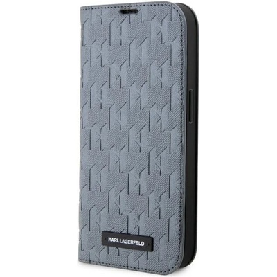 KARL LAGERFELD Калъф Karl Lagerfeld KLBKP14XSAKLHPG за iPhone 14 Pro Max 6.7", сребрист/ сребрист, Saffiano Monogram (3666339123017)
