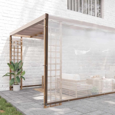 zahrada-XL Čirá plachta s oky 8 x 12 m polyethylen 4018579