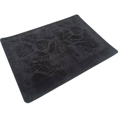 Takoy Koberec 80x150 vzor listí černý-HT-00412 | 80 x 150 cm
