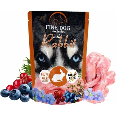 Fine Dog XXL s králikem 10 × 500 g