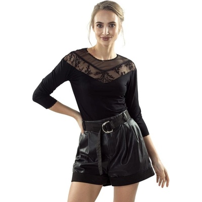 Tričko s čipkou Cameron čierne