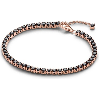 PANDORA Třpytivý černý tenisový náramek 20 581469C02-20