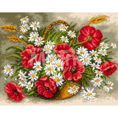 Milena Style Макове и маргаритки - диамантен гоблен