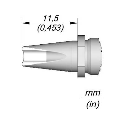JBC R245011 – pájecí hrot Barrel pro kabely Ø 2,5 mm