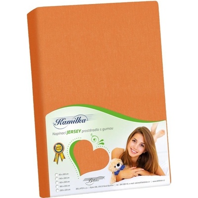 Bellatex Prostěradlo jersey Mandarinková 90x200