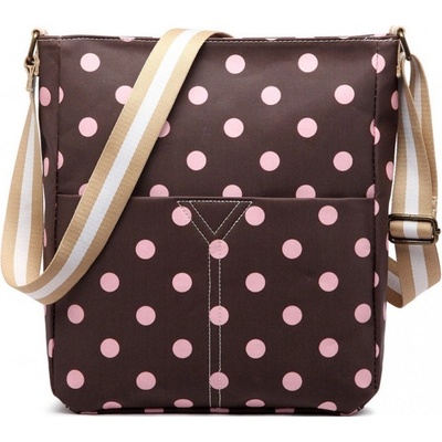 Kabelka Lulu Dot crossbody II hnedá hnědá