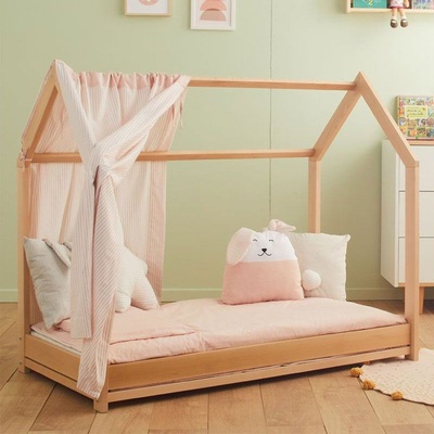 Italbaby Бебешко легло Italbaby - Nanan Монтесори, с преграда, Natural (180337145506551)