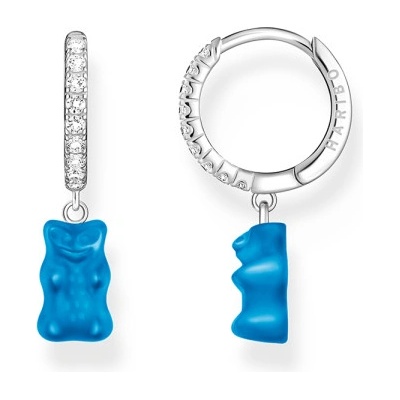 Thomas Sabo x Haribo kusová náušnice Blue goldbear CR726-052-1