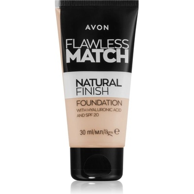 Avon Flawless Match Natural Finish hydratační make-up SPF20 115P Pale Pink 30 ml