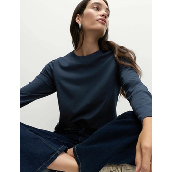 Marks & Spencer Топ от чист памук за ежедневно носене Marks & Spencer тъмносин Marks & Spencer | Sin | ЖЕНИ | 10