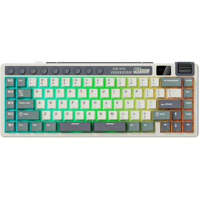 Royal Kludge RK M70 Cyan Purple Gaming Keyboard Beige switch