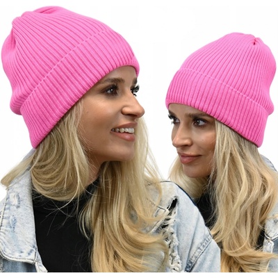 Fashionweek Módní dámská čepice beanie ZIZI-N1 Růžový neon