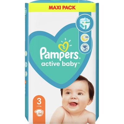 Pampers Бебешки пелени Pampers - Active Baby 3, 66 броя (1100004247)