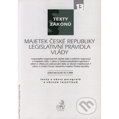 Majetek České republiky, Legislativní pravidla vlády - C. H. Beck