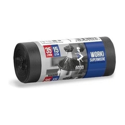 ANNA Торби за смет плътни черни 35л, 15бр (t-800010)