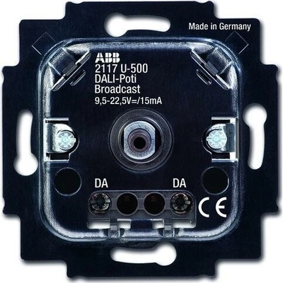 ABB 2CKA006599A2987 Přístroj potenciometru DALI pro tlač. spínání a otoč. ovl. (2117 U-500)