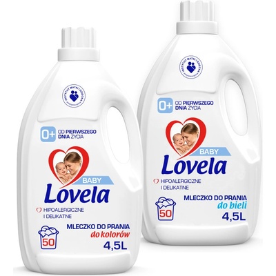Lovela Dětský tekutý prací prostředek na bílé a barevné prádlo 2 x 4,5 l