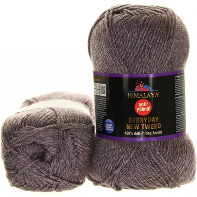 Himalaya New Tweed 75125 šedá s fialovým nádechem