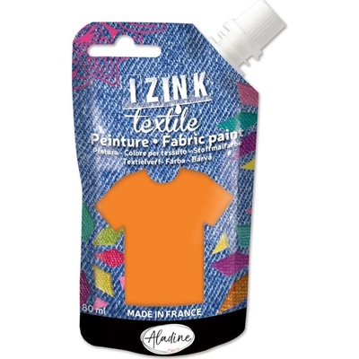 Izink textilní barva oranžová 80 ml