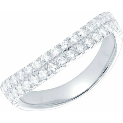 Eppi Half eternity stříbrný prsten s diamanty Vilgot R49309