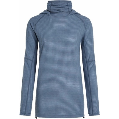 Icebreaker Wmns Merino 400 RealFleece Grid Pulover Hood Dawn