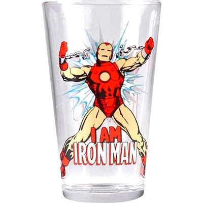 Magic Box Sklenený pohár Iron Man M00314 450 ml