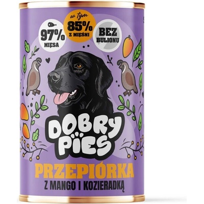 Dobry Pies Prepelica s mangom a senovkou gréckou 400 g