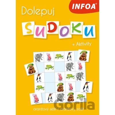 Infoa dolepuj sudoku aktivity oranžový zošit