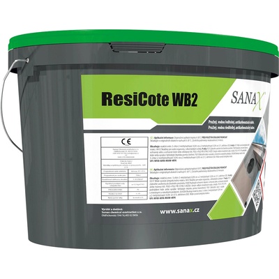 Sanax Akrylátový,pružný, antikarbonatační nátěr. | ResiCote WB2 - RAL7035 (11,20kg/8ltr)