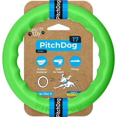 Pitch Dog hračka guma tréninkový kruh modrý S 17 cm