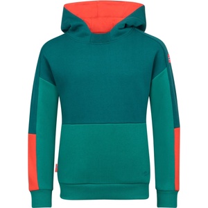 TROLLKIDS Детски суичър Trollkids Kid's Rondane Sweater Hoodie - Midnight Petrol / Dark Cyan / Chili Red - размер 176 (EU) (704-3541-1220)