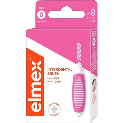 Elmex ISO 0 Medzizubná kefka 0,4 mm 8 ks