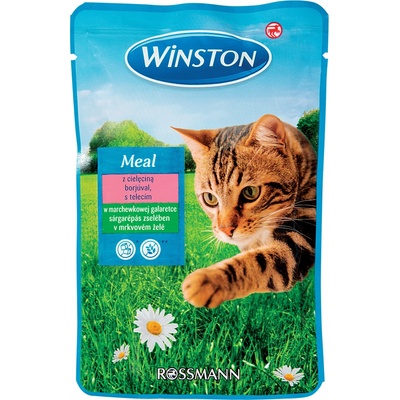 Winston Cat s telecím masem v mrkvovém želé 100 g