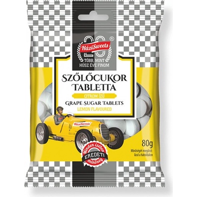 Házisweets Hroznový cukor citrón pastilky 80 g