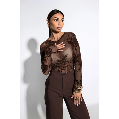 Miss City Official Top Sweet se vzory Brown