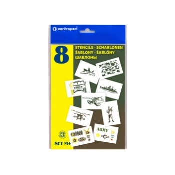 Centropen Šablony A5 Vojsko 8 ks