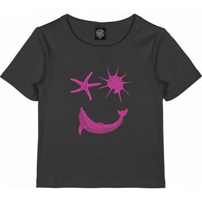 SANTA CRUZ tričko Happy Place T-Shirt Black Wash BLACK WASH