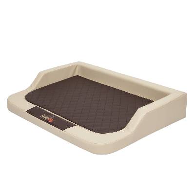 Pelíšek pro psa HobbyDog Medico Lux eko kůže - béžový Velikost: XXL - 120 x 80 cm