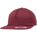 Urban Classics Unstructured 5-Panel Snapback maroon