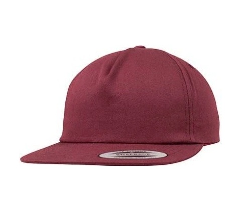 Urban Classics Unstructured 5-Panel Snapback maroon