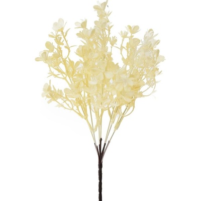 ZELEŇ DROB. KVIETKY KRÉMOVÉ 34CM