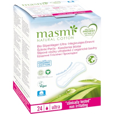 Masmi ultratenké slipové vložky z organickej bavlny 24 ks