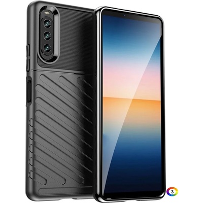 Sony Xperia 10 IV Удароустойчив Twill Texture Калъф и Протектор